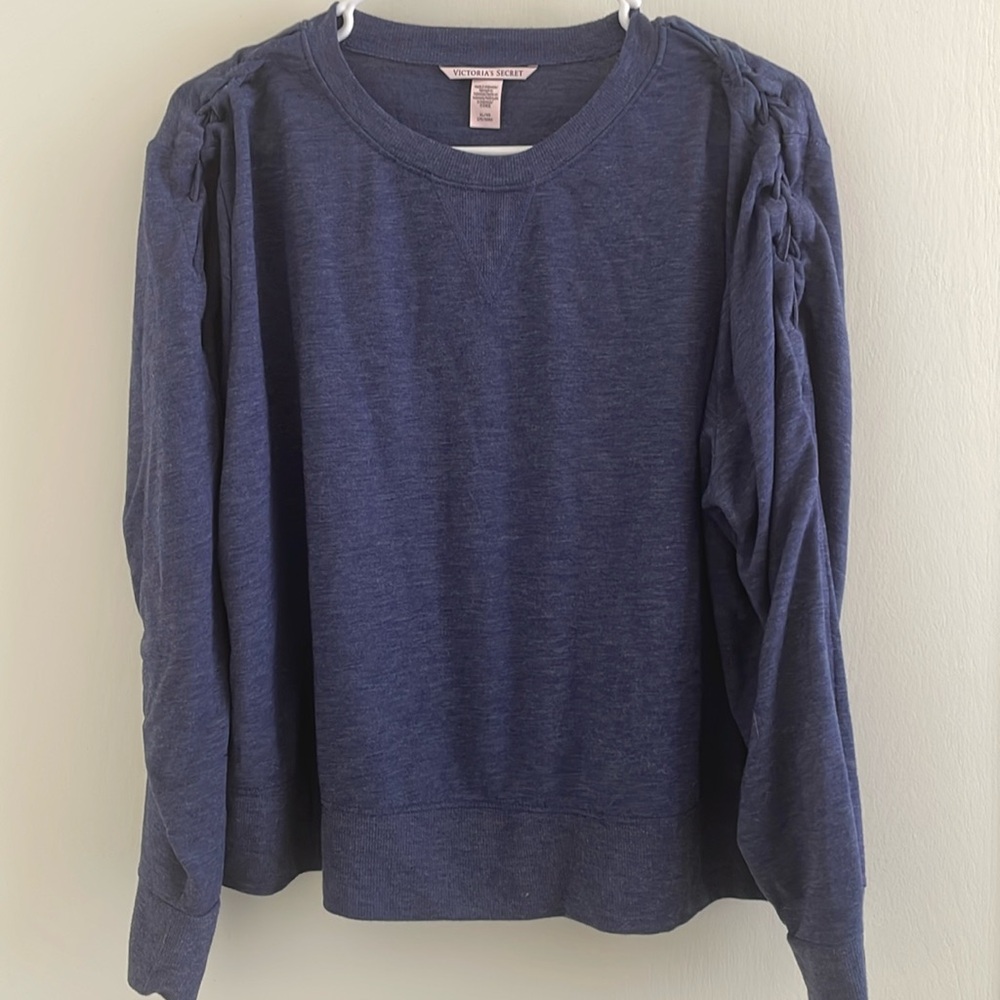 Victoria’s Secret Blue Pullover Sweatshirt.  Size: XL